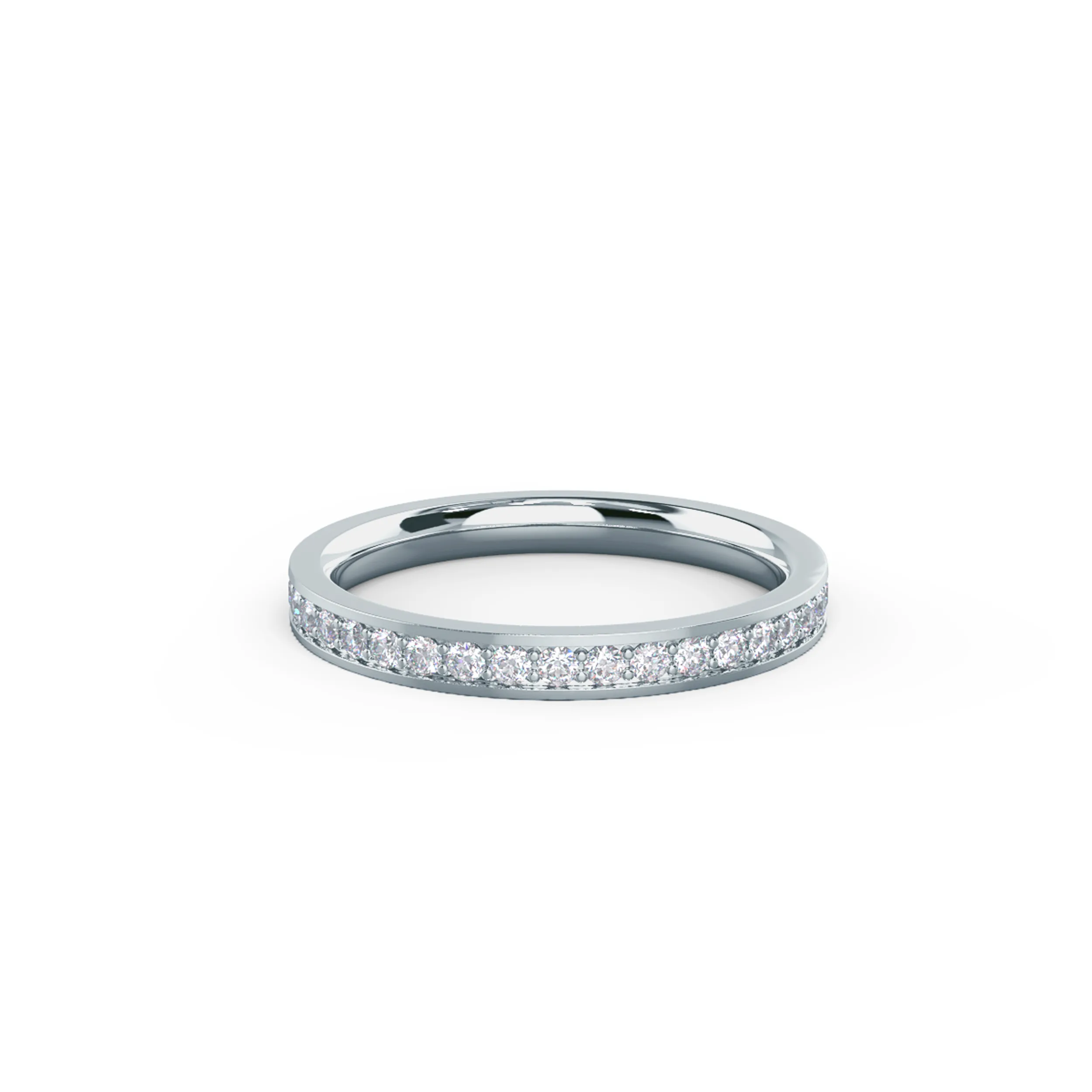0.55 ctw Round Brilliant Lab Diamonds set in 18kt White Gold Channel Set Eternity Band (Main View)