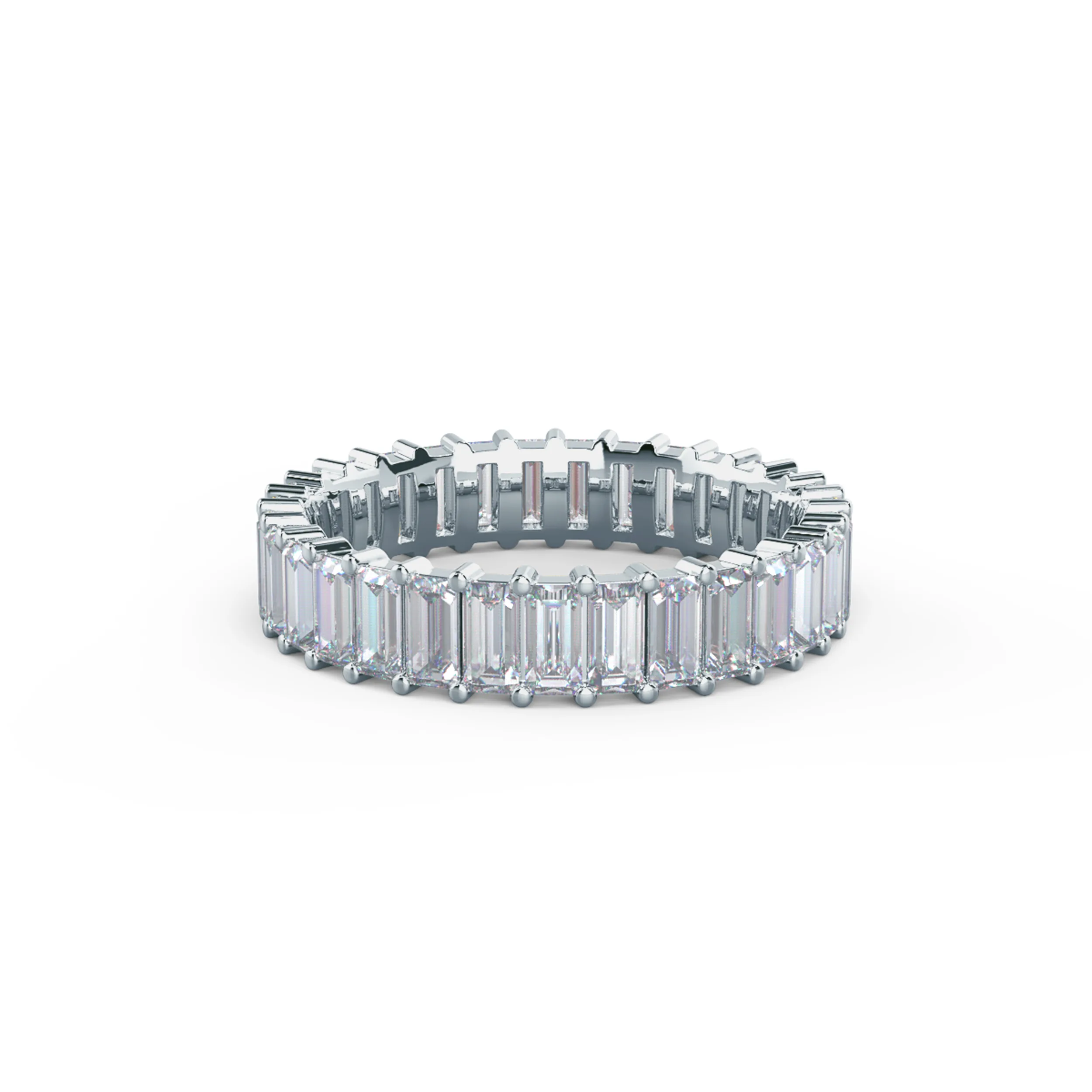 2.8 ct Diamonds Baguette Eternity Band in 18k White Gold (Main View)