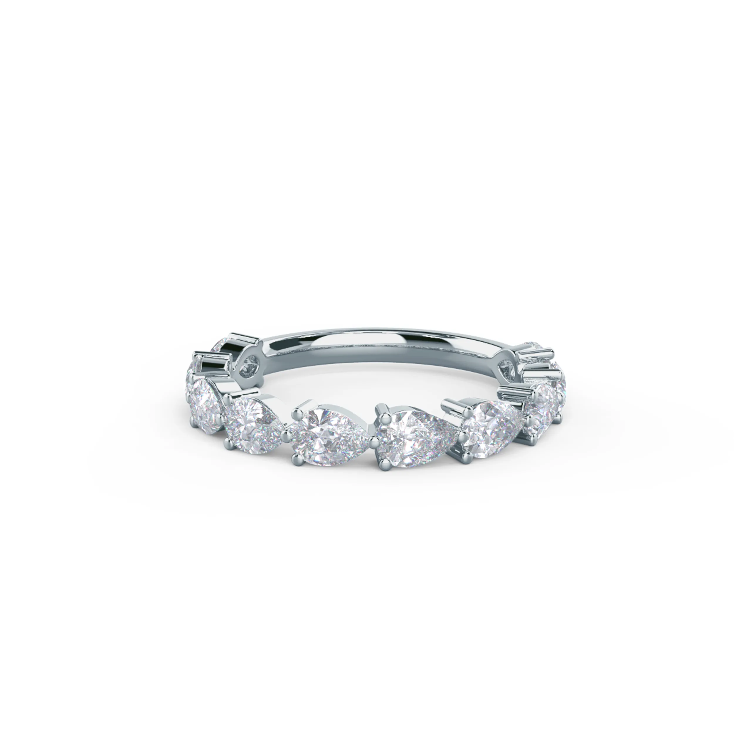 1.5 ct Diamonds Pear East-West Three Quarter Band in White Gold (Main View)