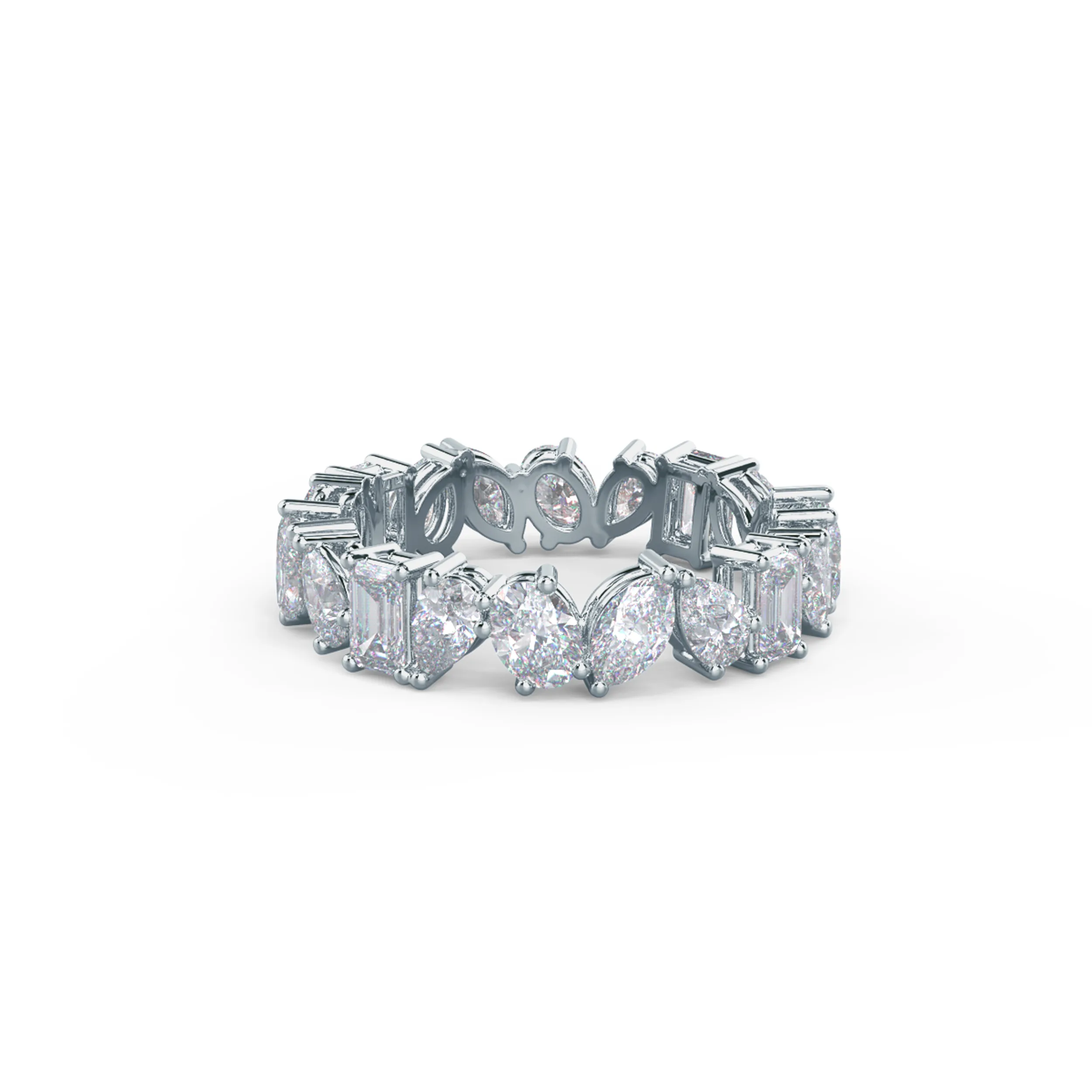 2.5 ct Lab Diamonds Cassidy Eternity Band in 18k White Gold (Main View)