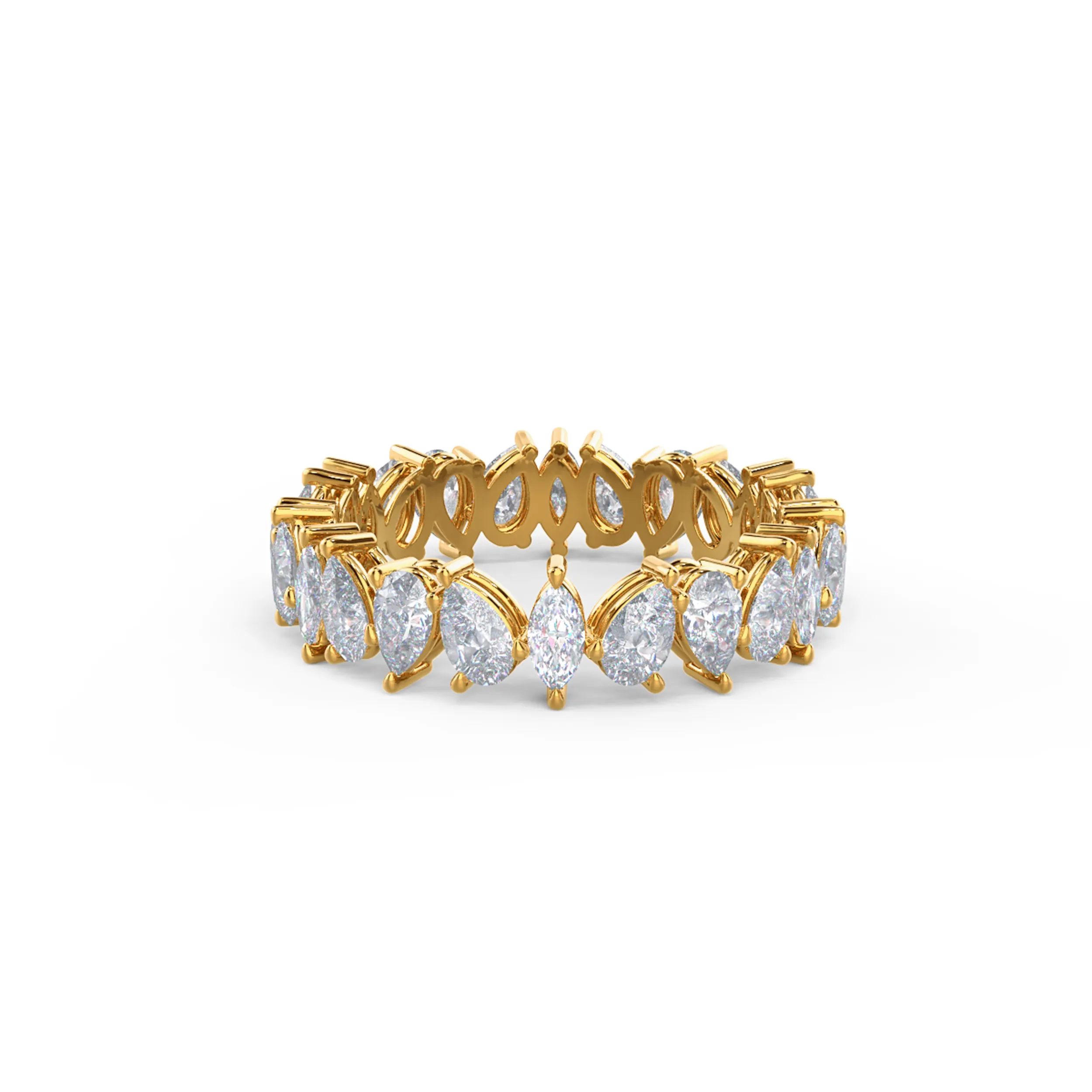 Exceptional Quality 2.0 Carat Diamonds Lauren Eternity Band in 14k Yellow Gold (Main View)
