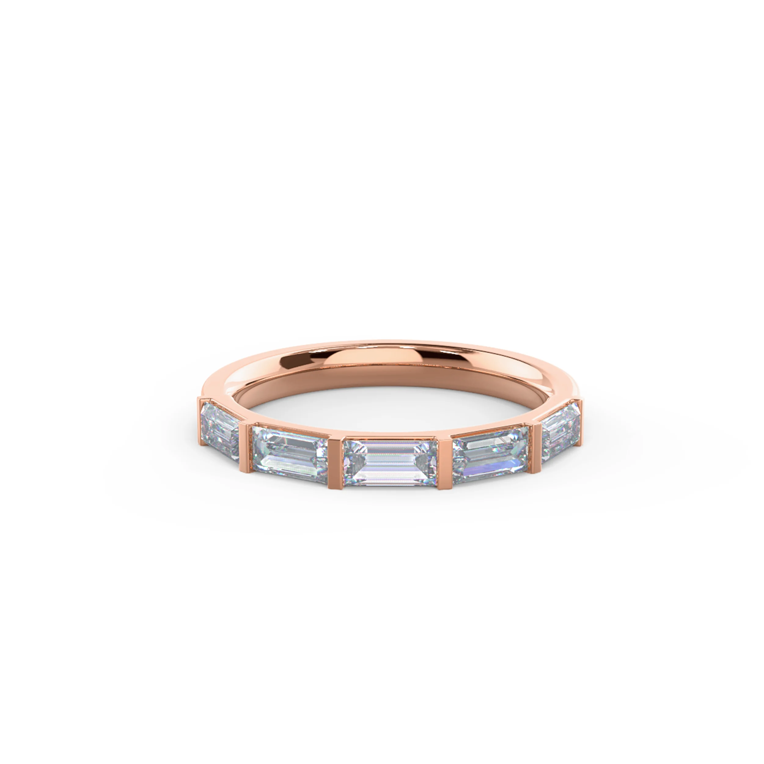 1.0 ct Diamonds Baguette East-West Five Stone in 14k Rose Gold (Main View)