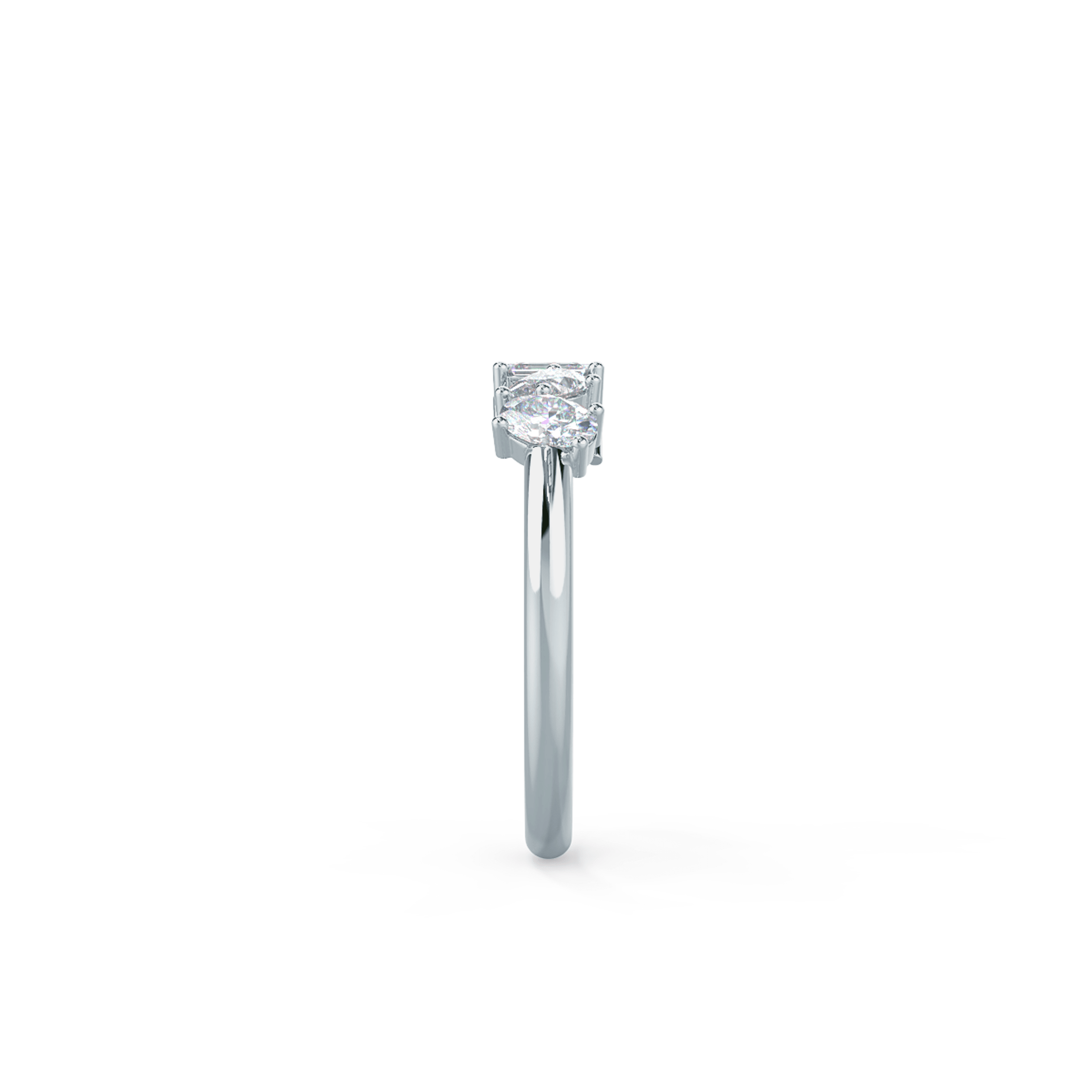0.65 ct Lab Diamonds Cassidy Five Stone in White Gold (Side View)