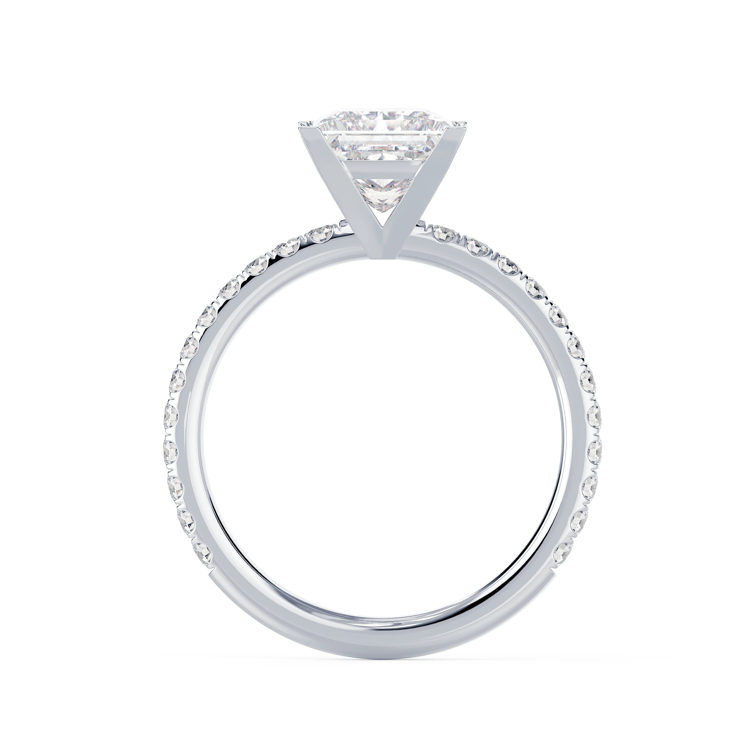 Petite Diamond Baguette Chain Ring – YI COLLECTION