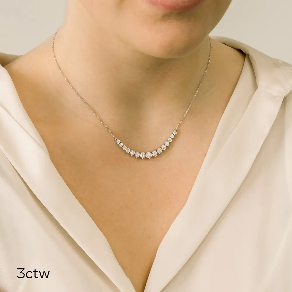 lab created diamond necklace