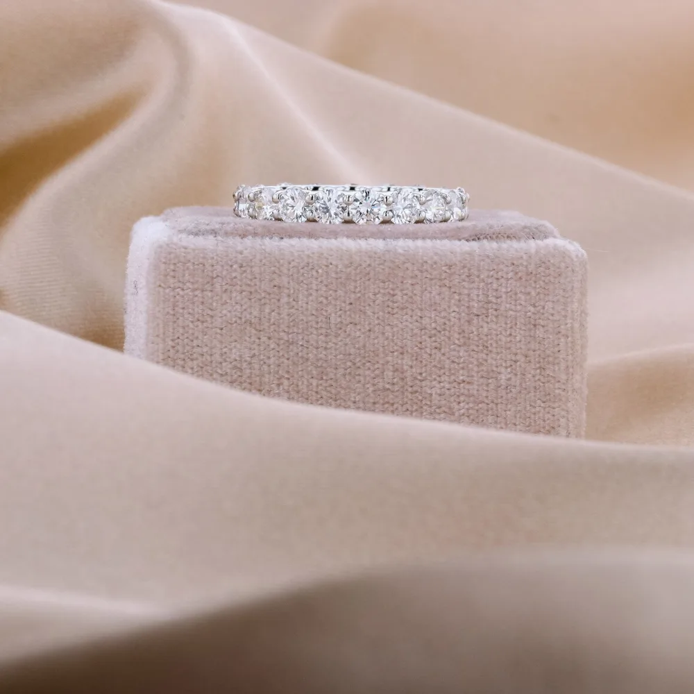 platinum large french u round lab diamond wedding band ada diamonds design ad 164