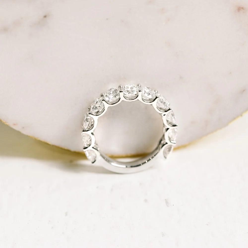 Two Carat French U Lab Diamond Wedding Ring Ada Diamonds Design AD-248