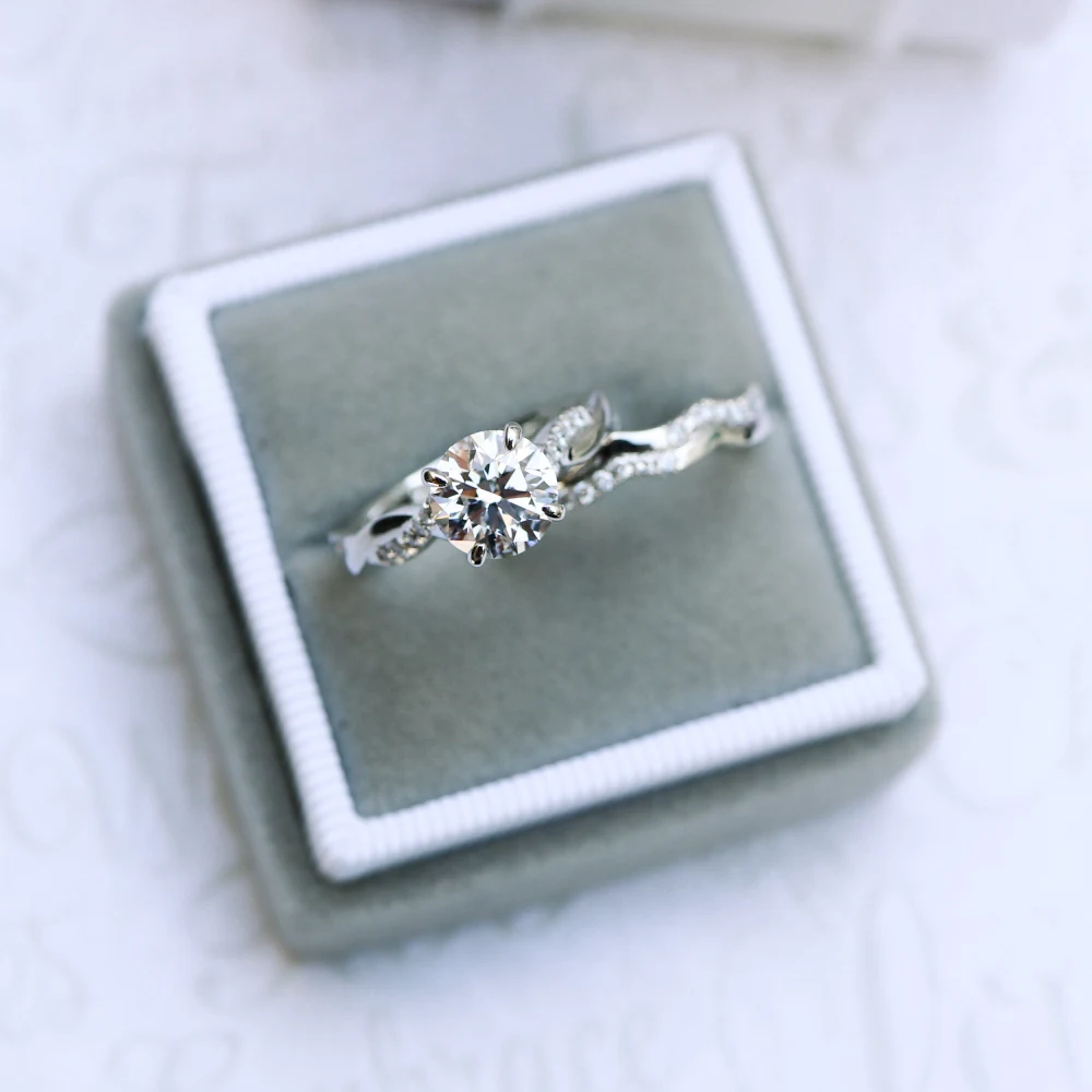 Custom Lab Diamond Twist Three Quarter Wedding Band Ada Diamonds  AD-262