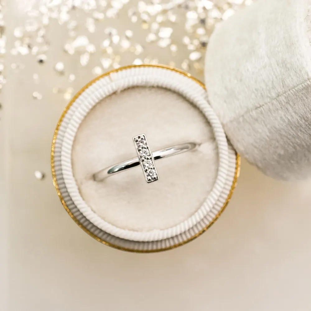 14k white gold fashion ring with lab grown diamonds ada diamonds design ad 124