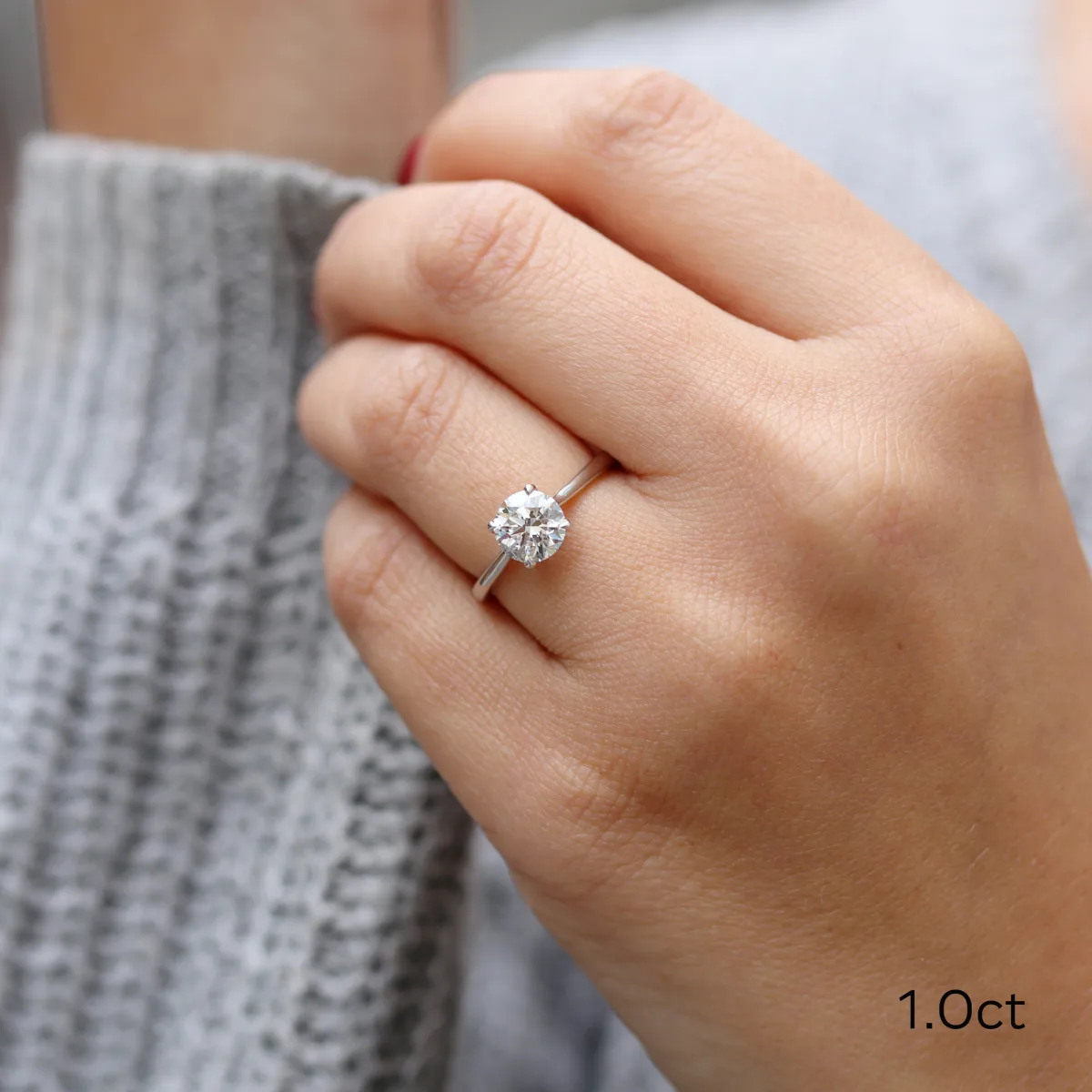 Round Solitaire Engagement Ring