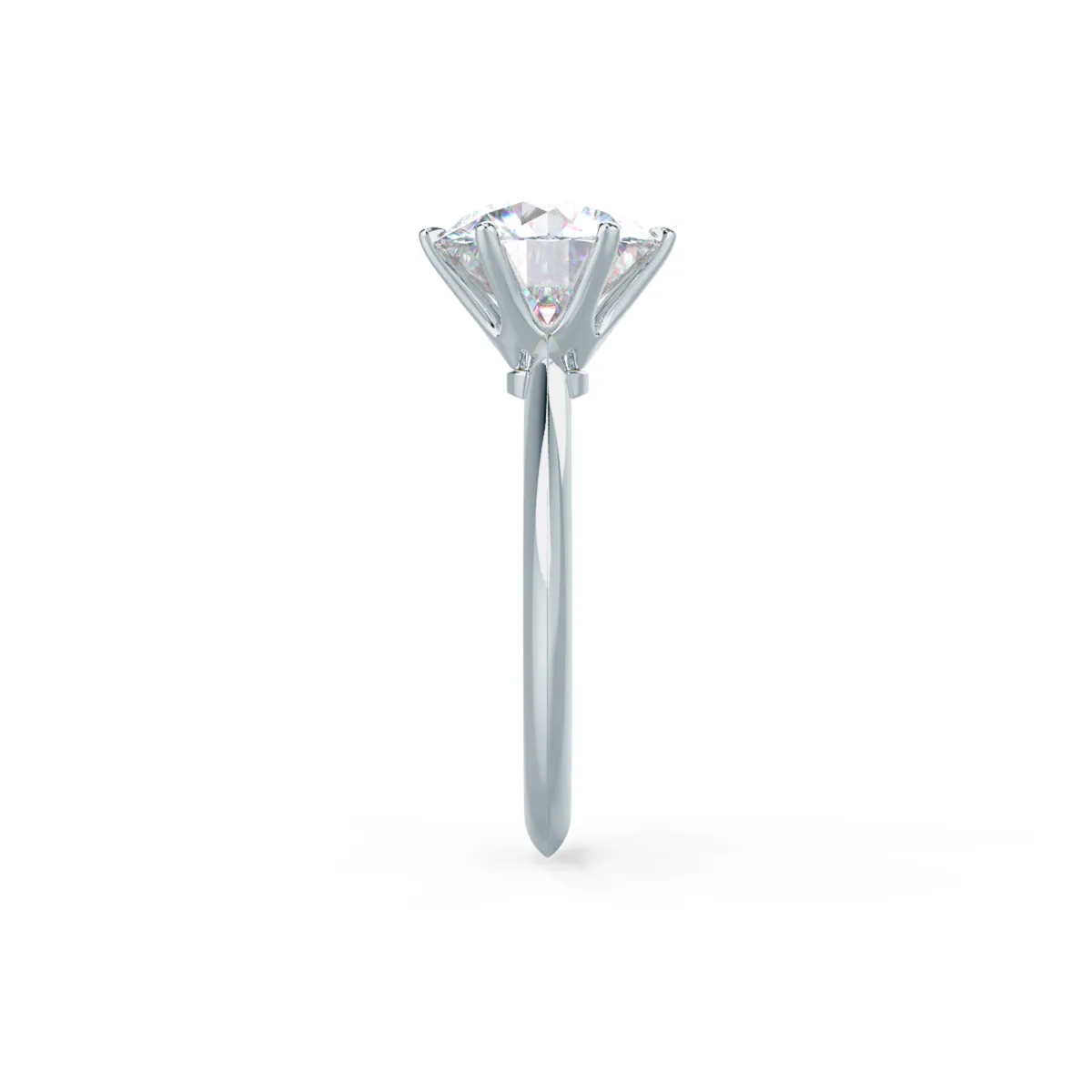 Classic Six-Prong Solitaire Engagement Ring in Platinum