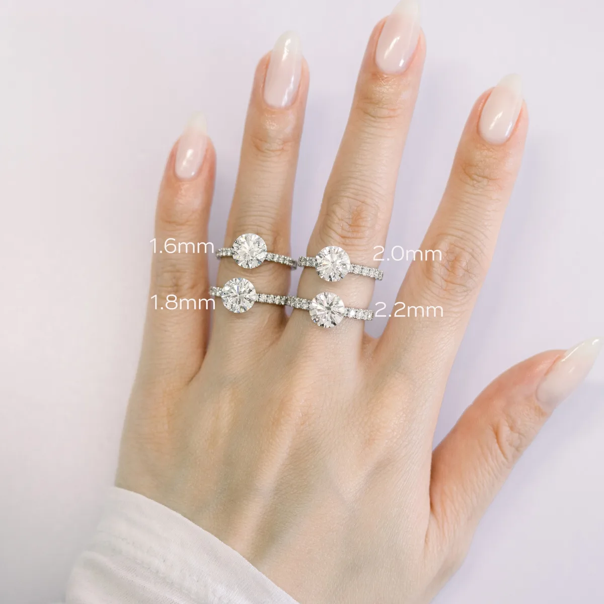 Channel Diamond Engagement Ring