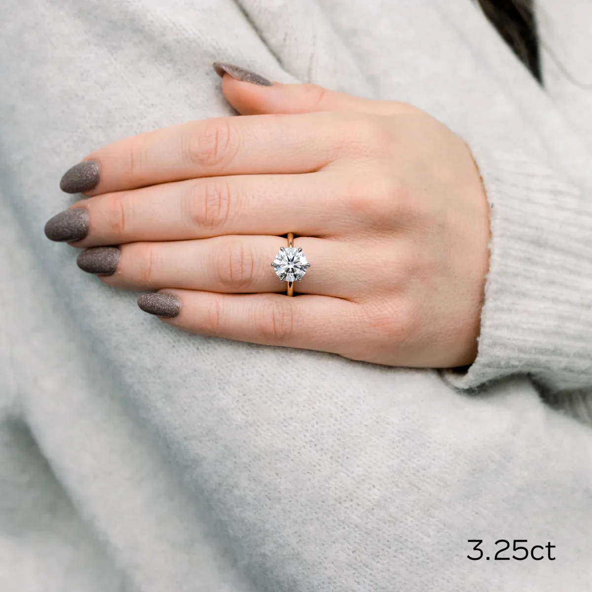 Classic Six-Prong Solitaire Engagement Ring in Platinum