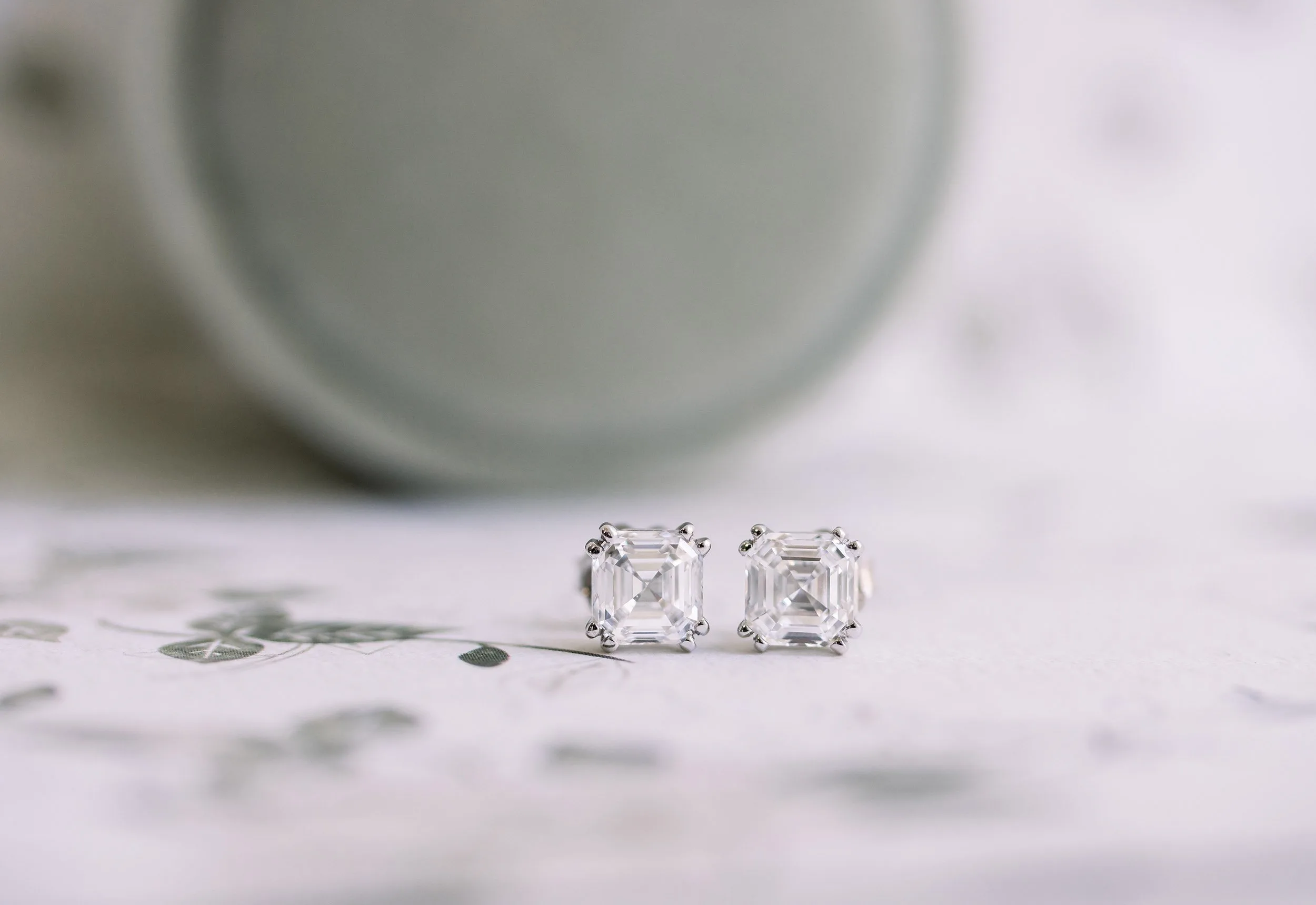 Asscher Stud Earrings - Ada Diamonds