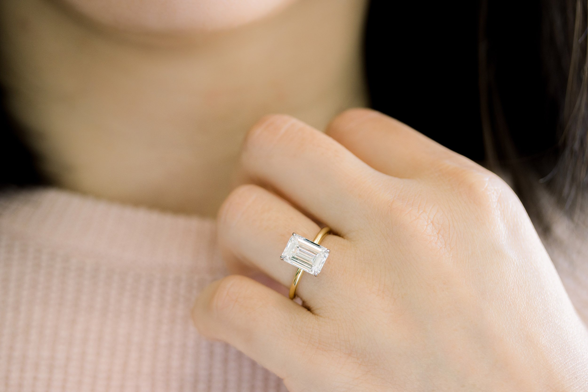 A TIMELESS, CLASSIC CHOICE FOR THE ELEGANT WOMAN: THE EMERALD CUT | Miss Diamond  Ring