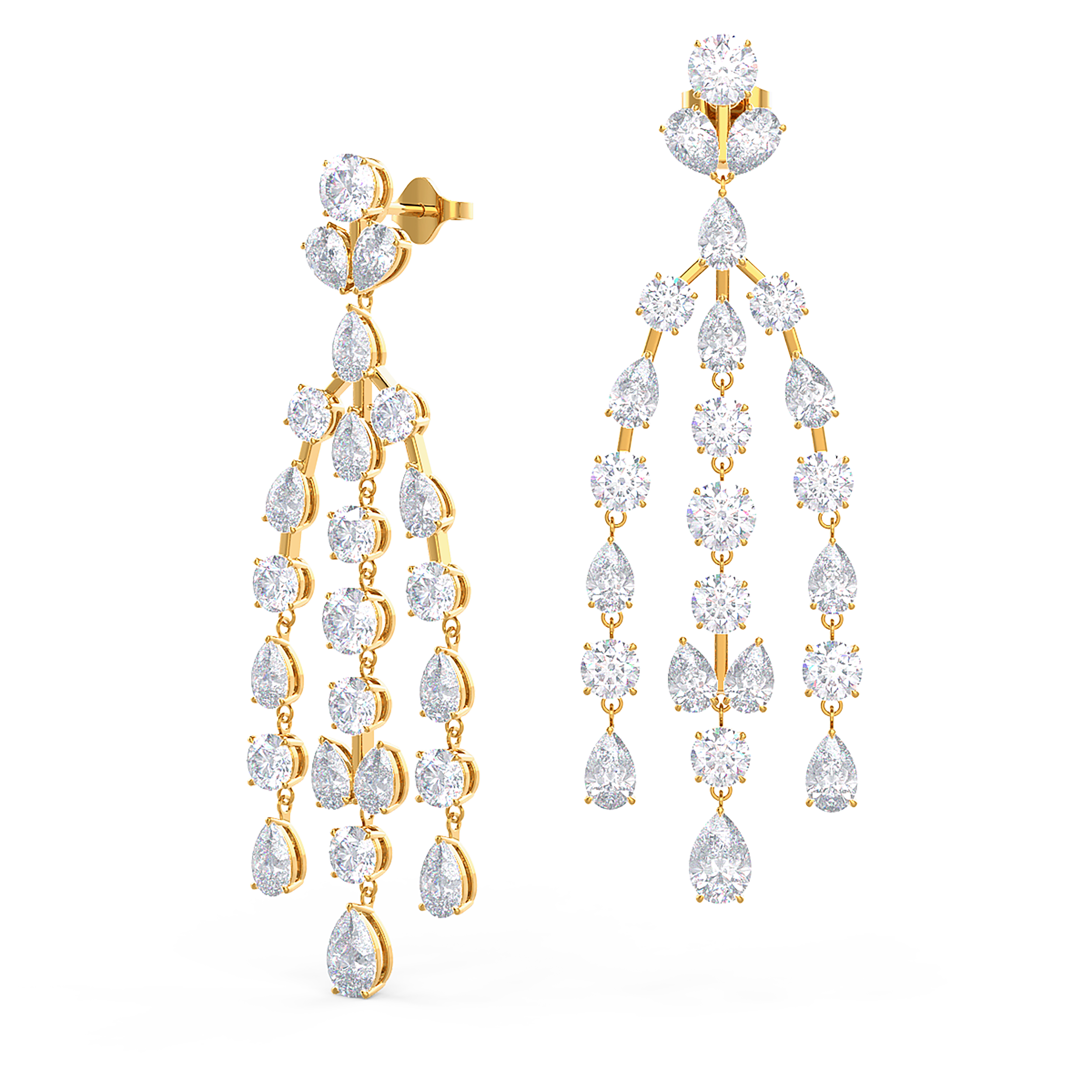 9.58 carat total weight Diamond Chandelier Earrings (White Gold) — Shreve,  Crump & Low