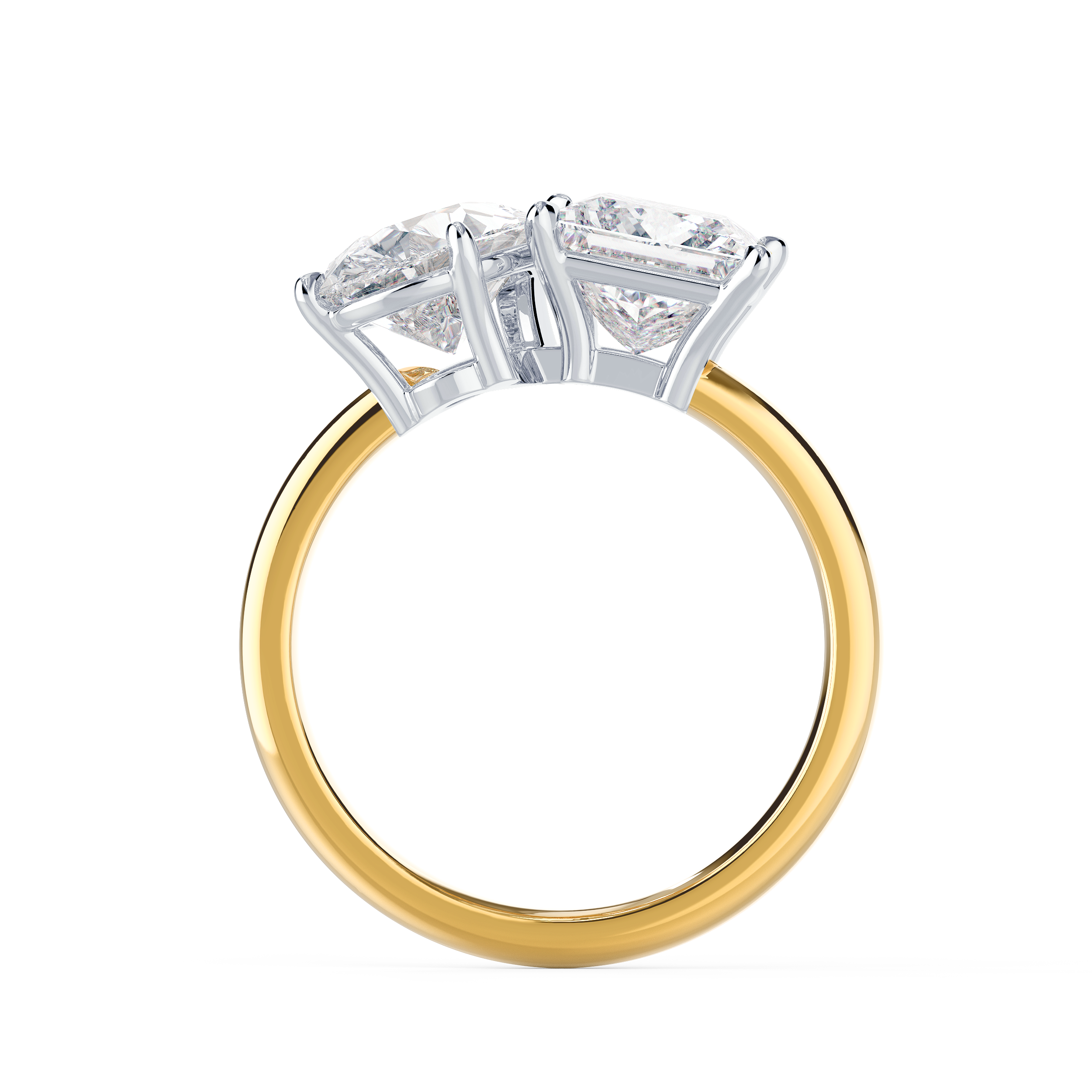 Toi et Moi Lab Diamond Engagement Ring