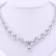 Hand Selected 38.0 Carat Lab Grown Diamonds set in White Gold 38ctw Round and Pear Cut Diamond Choker in 18k White Gold (Main View)