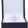 Platinum Oval Single Halo Setting featuring 1.5 Carat Lab Diamonds (Main View)