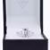 Platinum Emerald and Pear Diamond Engagement Ring featuring Hand Selected 3.0 Carat Diamonds (Main View)
